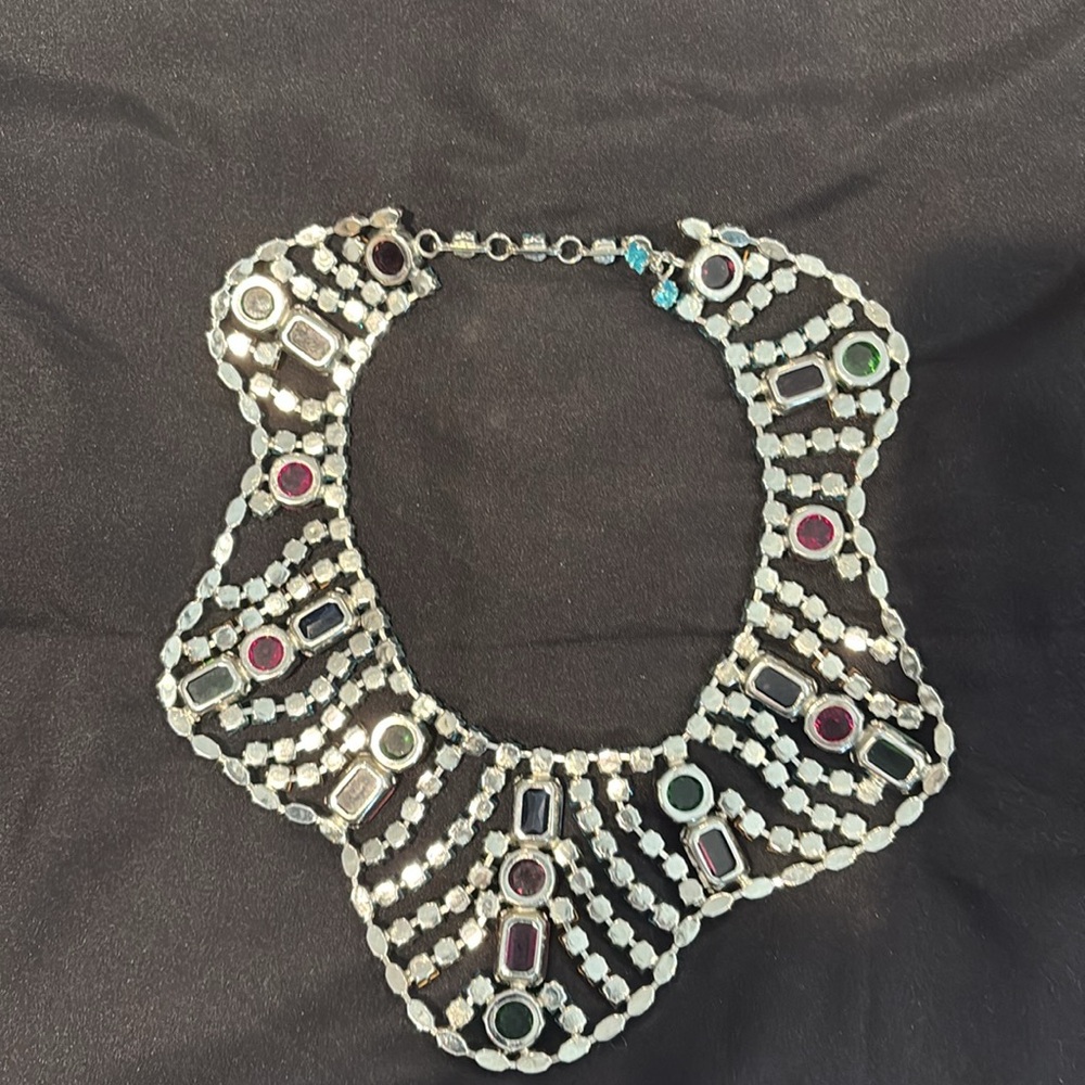 Multicolor Statement Necklace - image 3
